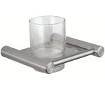 Household Bathroom Tumbler Holders Metal Chrome Wall Mounted Toothbrush Holder