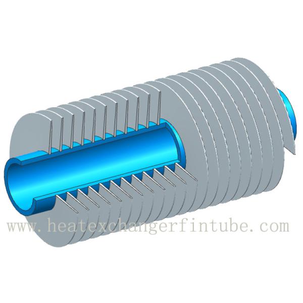 A789 UNS2205 duplex stainless steel with cooper Fin Tube , OD1'' , 8FPI Grooved G Type