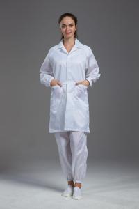 China Anti Static ESD cleanroom muticolor autoclavable labcoat smock for grade 1000 wholesale