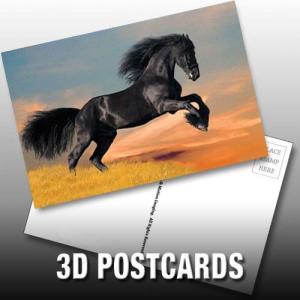 China Flip Effect 3D Lenticular Postcard Cute Puppies and Kittens Design wholesale