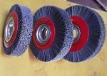 Deburring Gear Circular Abrasive Nylon Wheel Brush 6 Inch OD 90 Mm Middle Plate
