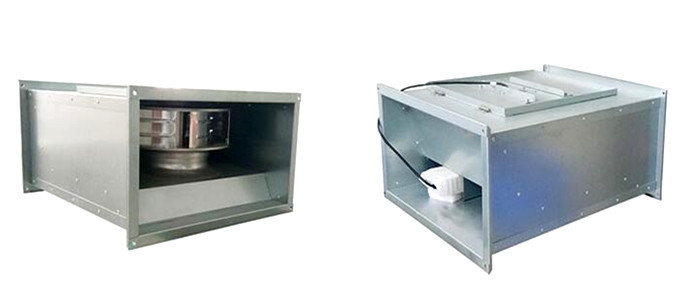 Steel Material Rectangular Duct Fan 250mm x 125mm for Air Exhausting System with Compact Design and Durability