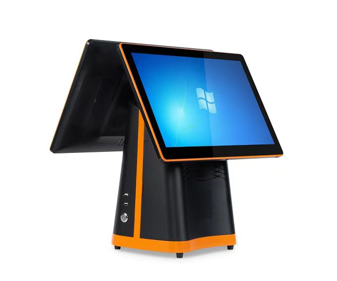 15.6'' Touch Screen Cash Register with Win 10/Android OS and Full HD 1080P Main Display
