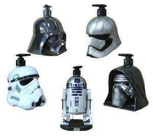 China Metal Color Star War Movie Solders Plastic Cartoon Shampoo Bottle Use For Home Storage Liquid wholesale
