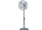 Spire Grille Retro Floor Fan 16 Inch 85 Degrees Oscillation Metal Chrome Blade