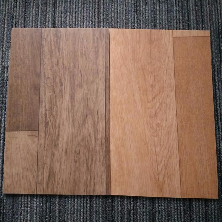 Indoor PVC Floor Covering , Wood Look PVC Vinyl Floor Tiles Thickness 3mm