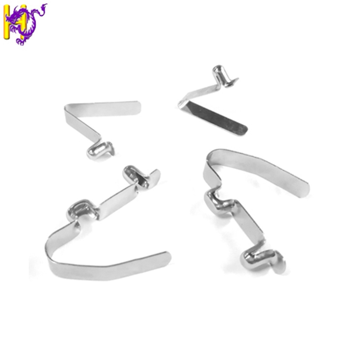 Flat Stainless Precision Stamping Parts Spring Clip Shrapnel Push Button