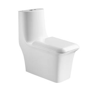 China Round One Piece Toilets , S trap 300/400mm 1 Piece Water Closet wholesale