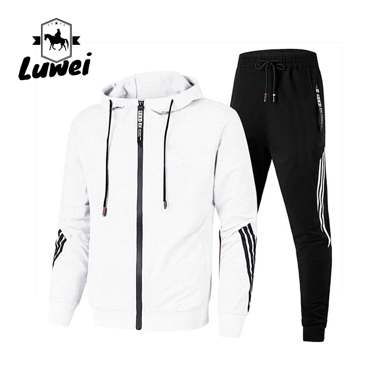 Plus Size Men Sportswear Set Autumn Athletic Wear Zipper Tracksuits