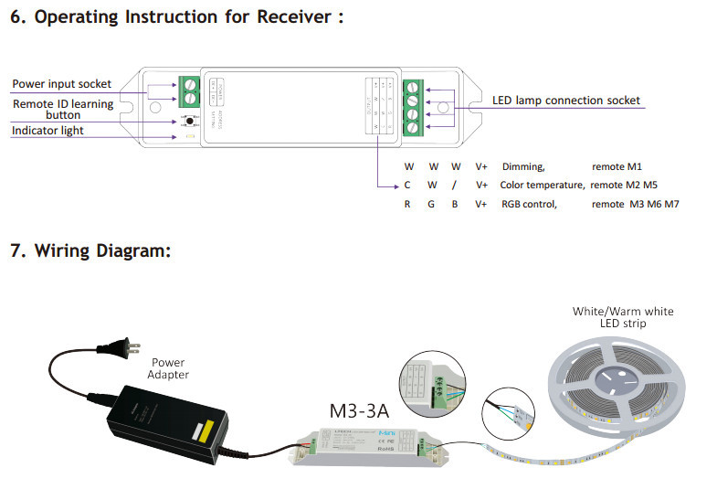 Wifi Led Rgb Strip Controller Rgb And Single Color With Automatic Sleep Mode