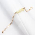Moissanite Alloy Beaded Bracelets Anklets Natural Stone Gold Women Bracelets