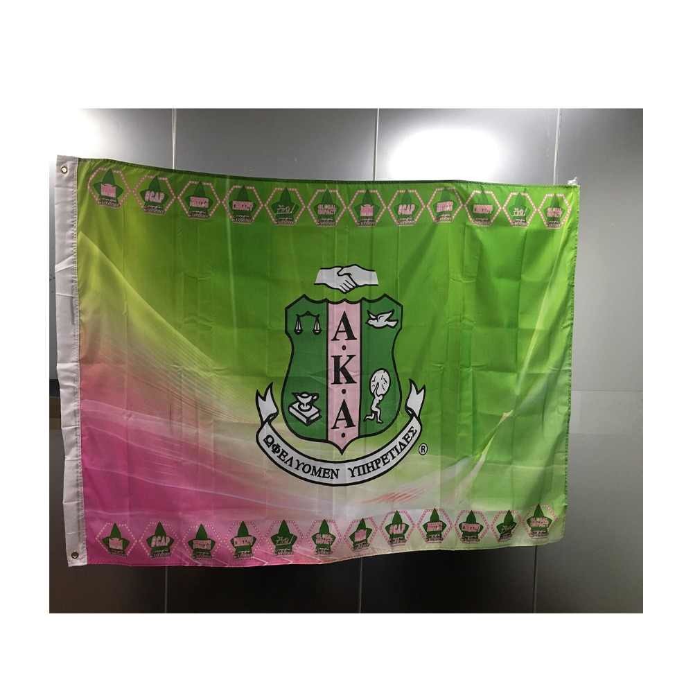 Waterproof CMYK Color Outdoor Country Flags , 90*150cm Custom Polyester Flags