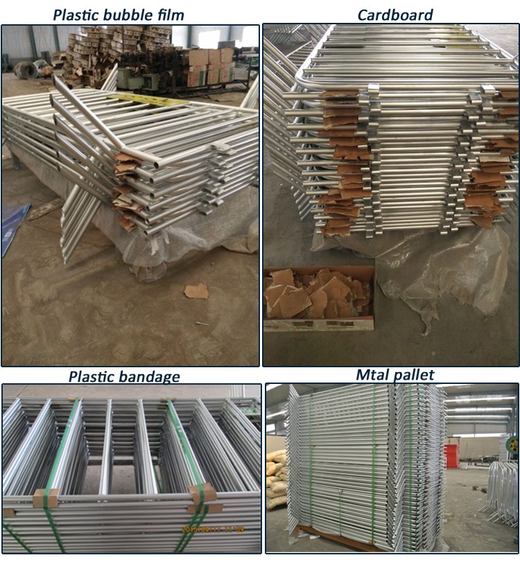 high quality galvanized powder painted concert crowd control barrier RAL 3020 color