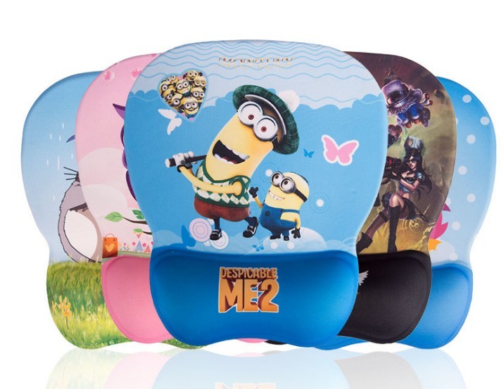 Cartoon Memory Foam Mouse Pad Wrist Rest Support Ergonomic Design
