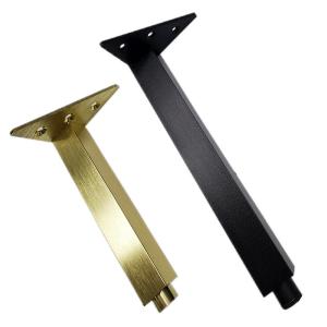 China Metal Furniture Legs Minimalist Design Iron Golden Furniture Table Base Feet For TV Stand Cabinet Sofa Legs wholesale