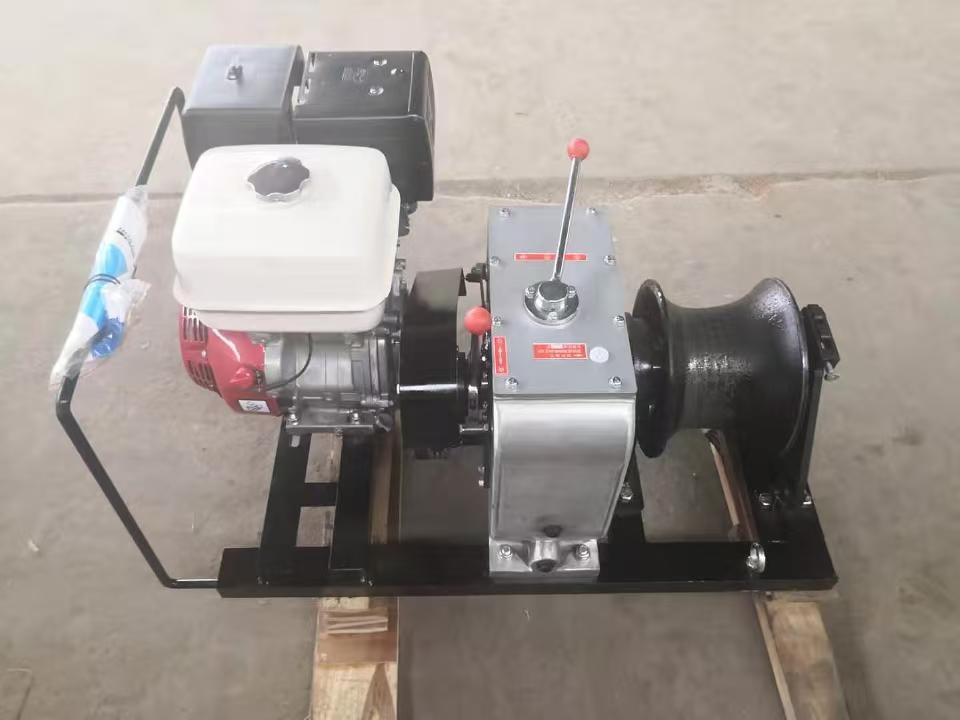 FONGKO 5 Ton Gasoline Engine Hoist Winch Portable Winch Gasoline Engine Winch