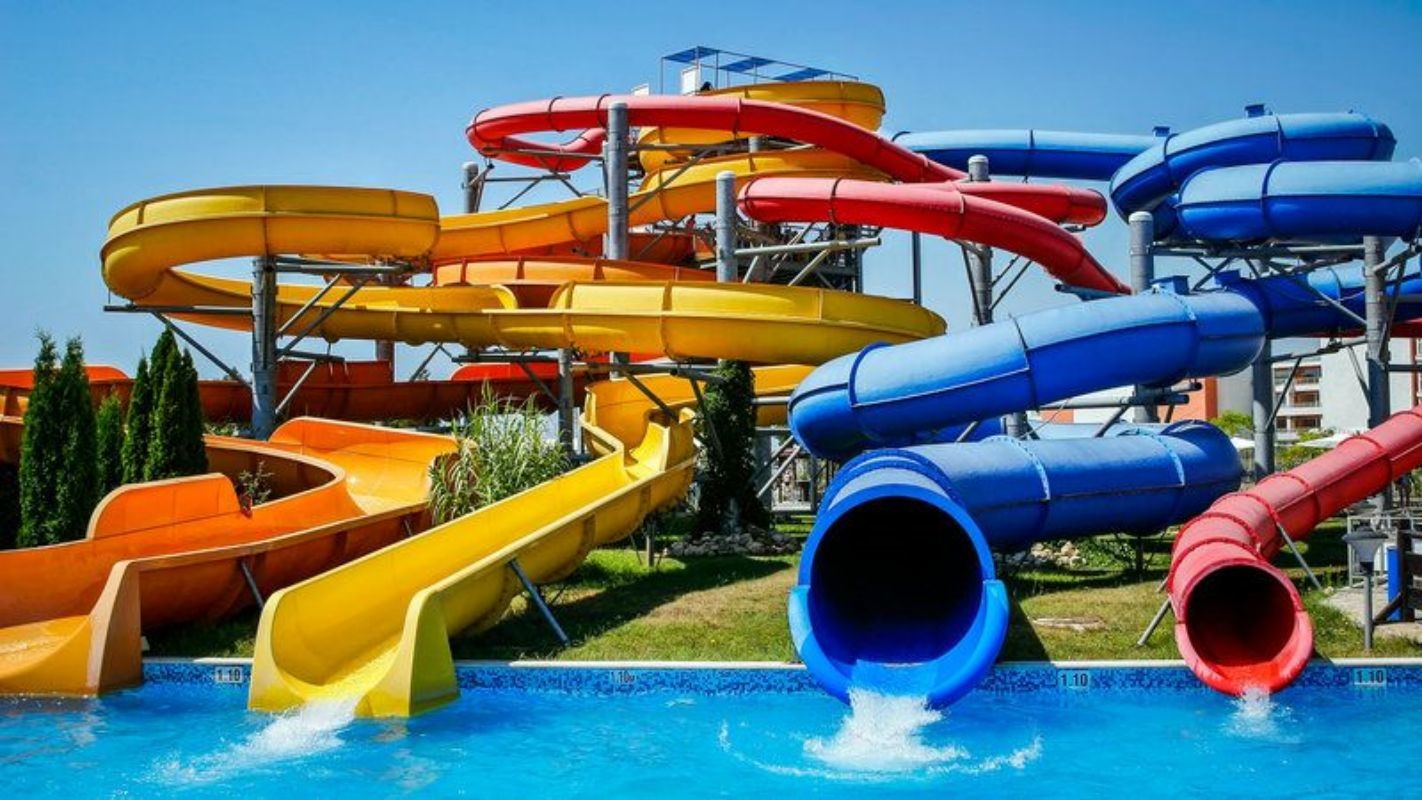 ODM Children in ground Swimming Pool Ride Fiberglass Water Slide for Aqua Park