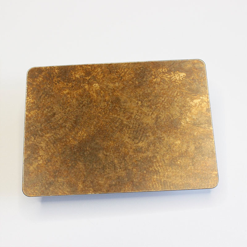 201 Color Copper Antique Etched Stainless Steel Sheet 0.3mm For Fabrication