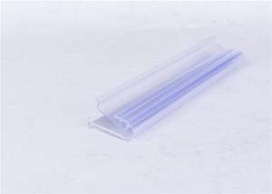 China Extruded Transparent Plastic Profiles For Showing Supermarket / Store Price Tag wholesale