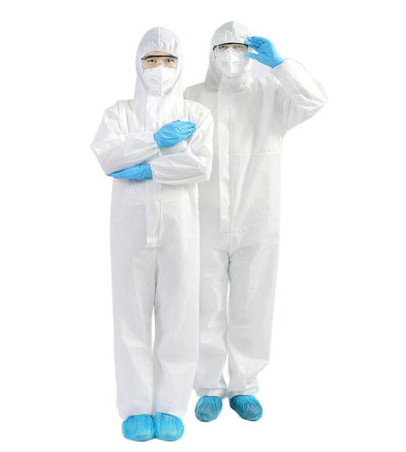 Tear Resistant Disposable Protective Coveralls For Food / Pharmaceutical