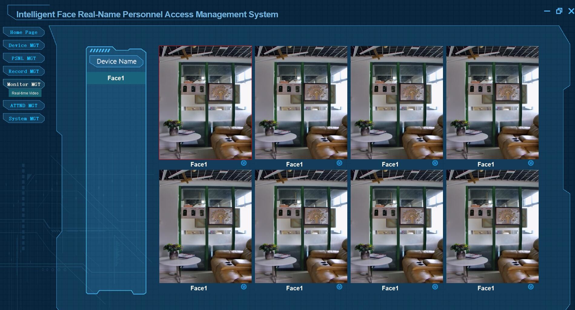 DC 12V MLX90614BCF Face Recognition Access Control System