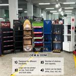 Design custom metal food and oil retail convenience store supermarket display