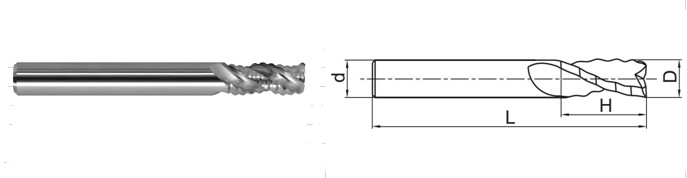 1- 4 Flute Carbide End Mill , HRC 60/65/68 Milling Cutters End Mill For Stainless Steel