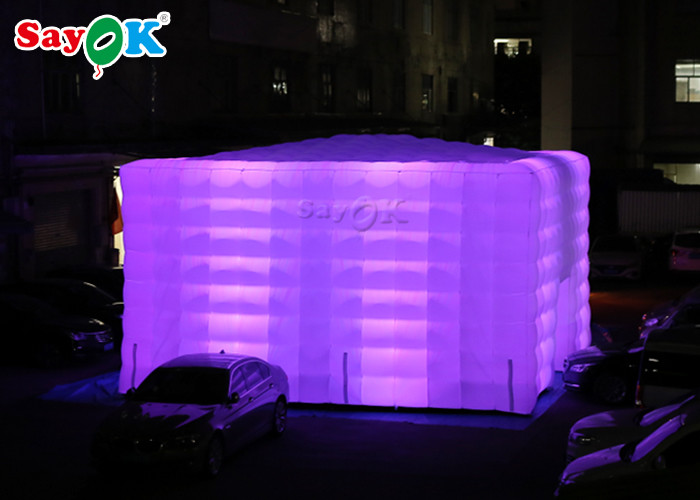 Go Outdoors Inflatable Tent LED Cube Inflatable Air Tent For Commercial Advertising Party Decoration