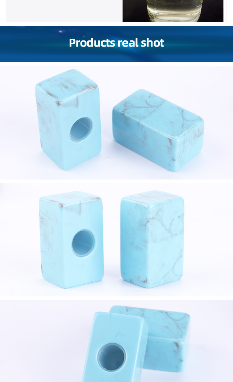 Blue Luxury Marble Perfume Bottle Cap 70g Custom Logo
