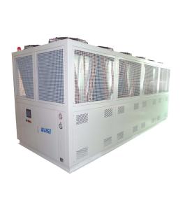 China Compact Air Cooled Screw Chiller 150HP 150KW With Fans Aluminum Fin wholesale