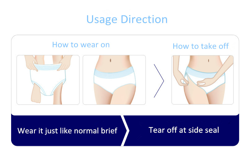 Disposable Women's Menstrual Panties with Anti-Leak 3D Prevention Channel and Japan SAP