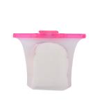 500ml 1000ml Collapsible Silicone Food Storage Bag Silicone Freezer Bags
