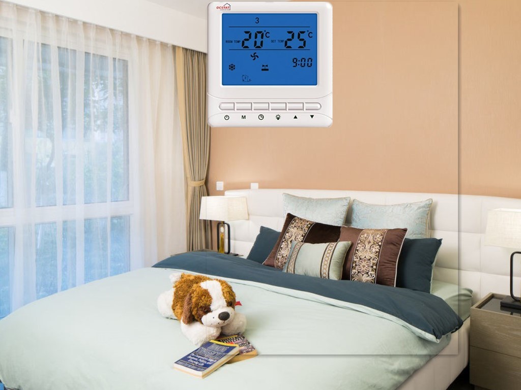 230VAC 50Hz Air Conditioner Fan Coil Thermostat For Temperature Control