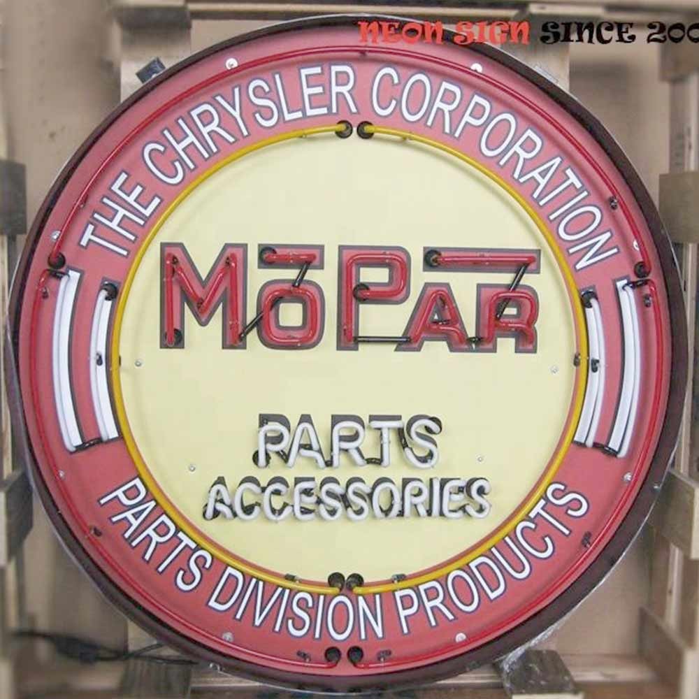 Vintage Mopar neon light glass tubing neon light wall neon clock Lead free rohs certificate oem factory