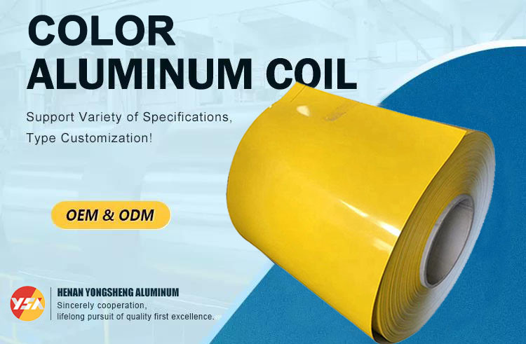 Coating Thickness PVDF 25 Micron 1050 1060 Aluminum Coil Stock 3mm 5mm