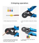 7AWG Hand Crimp Tools Carbon Steel Crimping Pliers 175mm