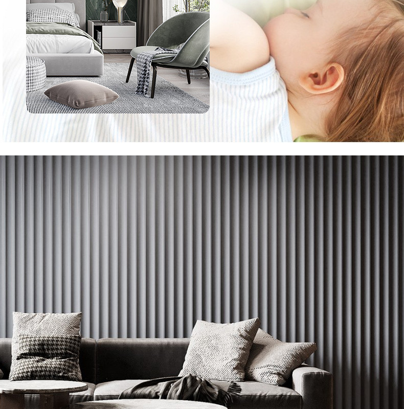 Interior 15mm Wooden WPC Fluted Wall Panel Grille Board