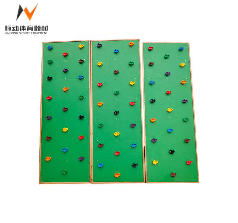 Children's Wooden Rib Wooden Frame for Training Climbing Wall in Dark Grey Color
