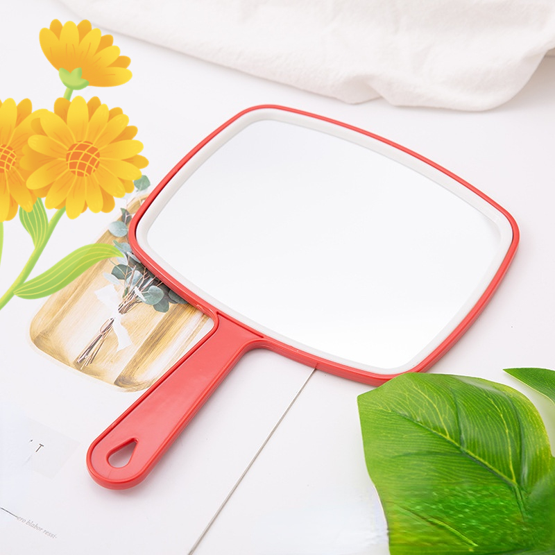 Top Fashion Make-Up Mini Vanity Dressing Square Makeup Little Espejo Small Mirror with LOGO