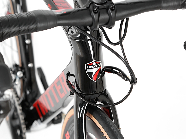 Frame Carbon Road Bike Twitter 700c 25c Carbon Fiber Frame Roadbike 22 Speed Bicycle for Men Shimano Groupset Wheel Size 700c