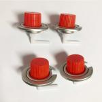 Red Cover Portable Butane Gas Valve For Camping Non Leakage