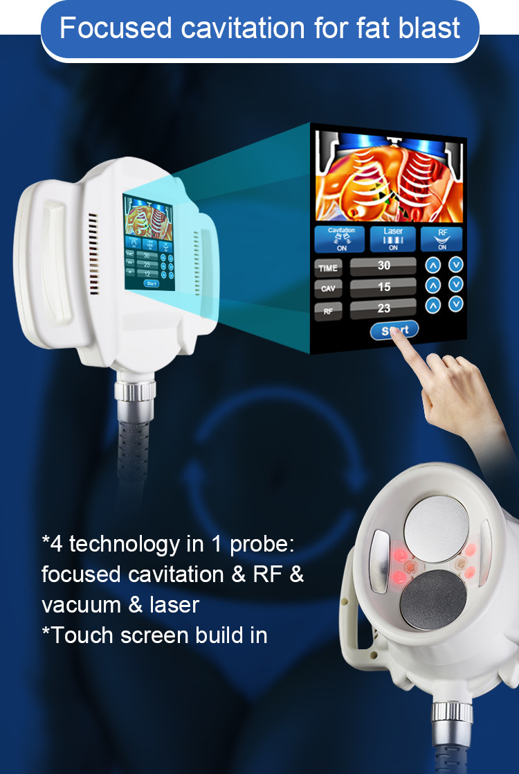 Non Invasive Multifunction Cavitation RF Lipolaser Cryolipolysis Slimming Machine