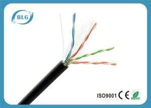 China CCA Cat5e Outdoor Waterproof Ethernet Cable HDPE Insulation 305m Per Roll wholesale