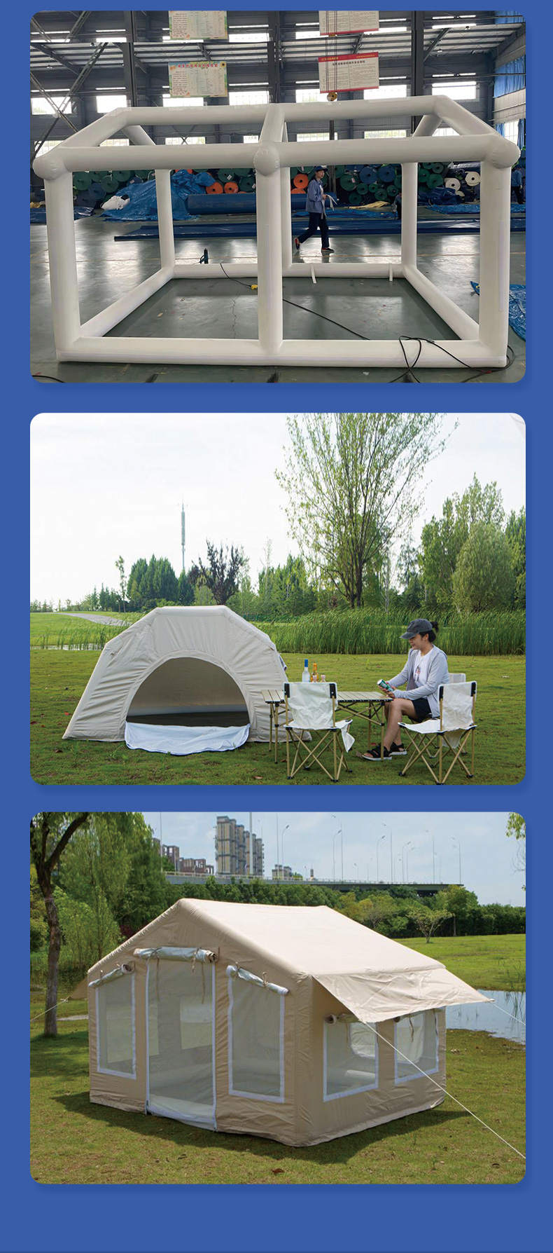 Giant outdoor inflatable tent four legged tent for sale of printed logo