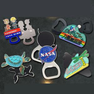 China Custom Various Magnetic Metal Paint Bottle Opener Beer Bottle Opener wholesale