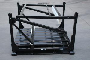 China Black 4 Way Entry Square Tube Steel Transport Pallet wholesale