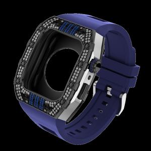 China Apple Watch Carbon Fiber Case Series 4, 5, 6, 7 &amp; SE 45 44mm Protective Cover And Band wholesale