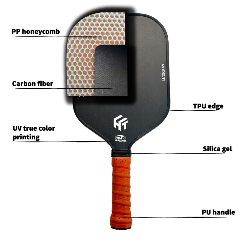 T300 T700 18K 12K 3K Carbon Fiber Pickleball Paddle Set With 41.7mm Length