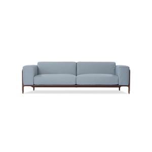 China Beautiful 3 Seater Modern Sofa Set Removable Cushions With Wooden Base wholesale
