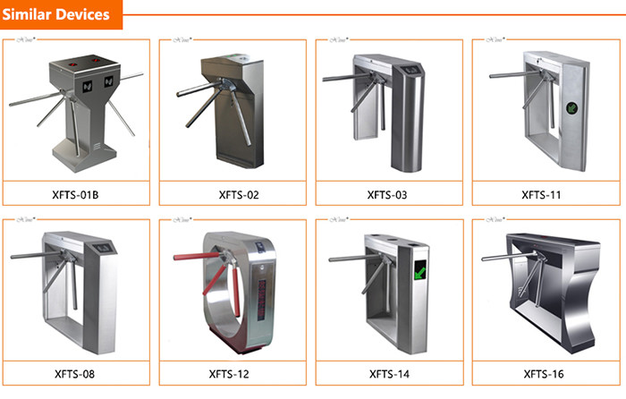 304 Stainless Steel Half Height Turnstile 0.2 S Unlock Time Auto Replacement Function